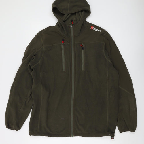 DIEM Mens Green Jacket Size M Zip
