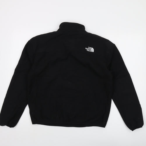 The North Face Womens Black Polyester Pullover Sweatshirt Size M Zip