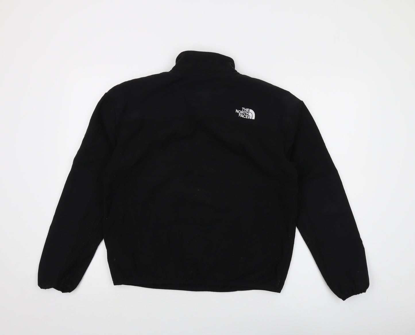 The North Face Womens Black Polyester Pullover Sweatshirt Size M Zip