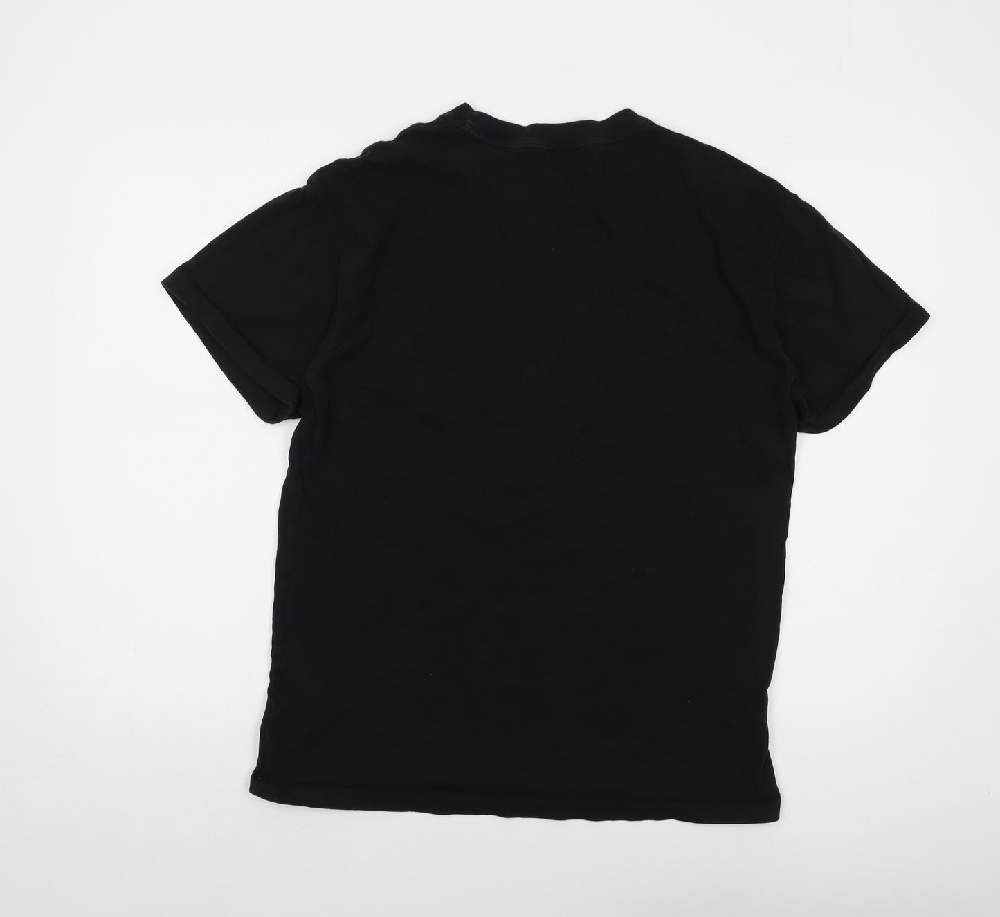 Abercrombie & Fitch Mens Black Cotton T-Shirt Size M Crew Neck