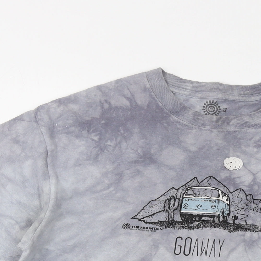 The Mountain Mens Grey Cotton T-Shirt Size M Crew Neck