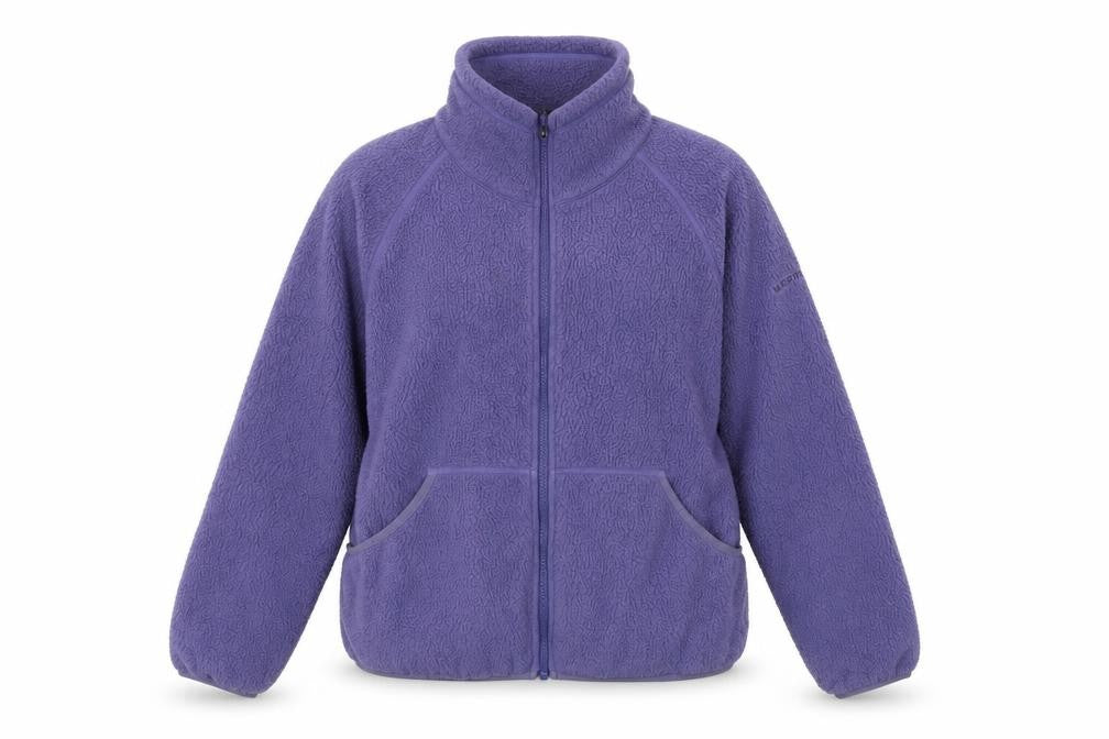 Front view of Merrell women’s purple jacket, size S, zip