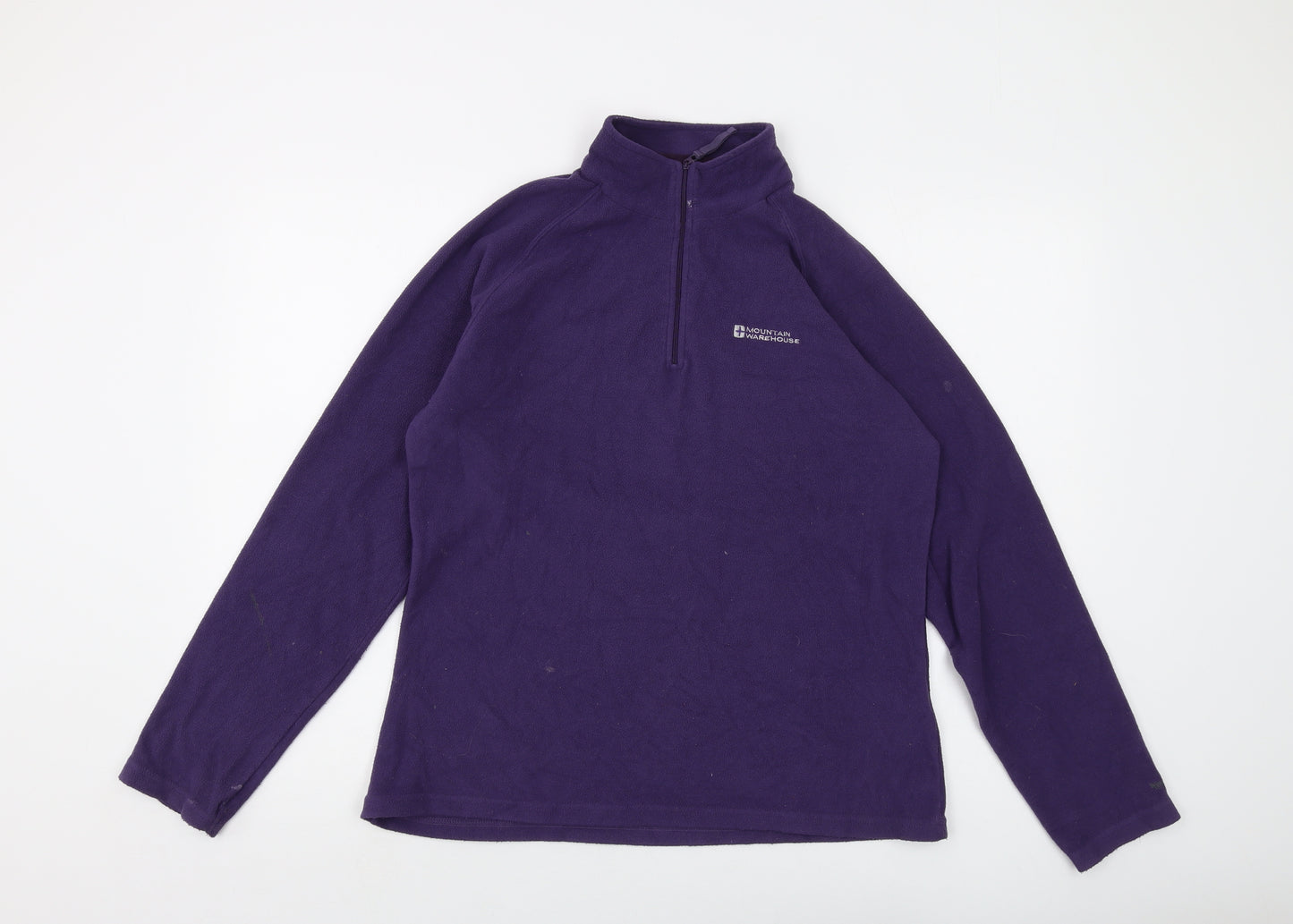 Mountain Warehouse Womens Purple Polyester Pullover Sweatshirt Size 14 Zip