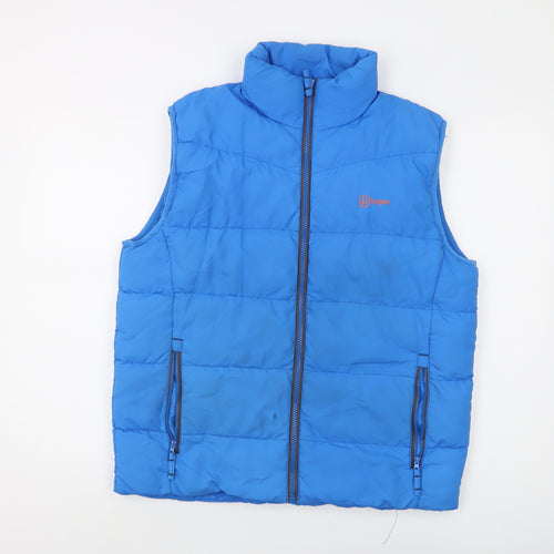 Hi Gear Boys Blue Gilet Waistcoat Size 13-14 Years Zip
