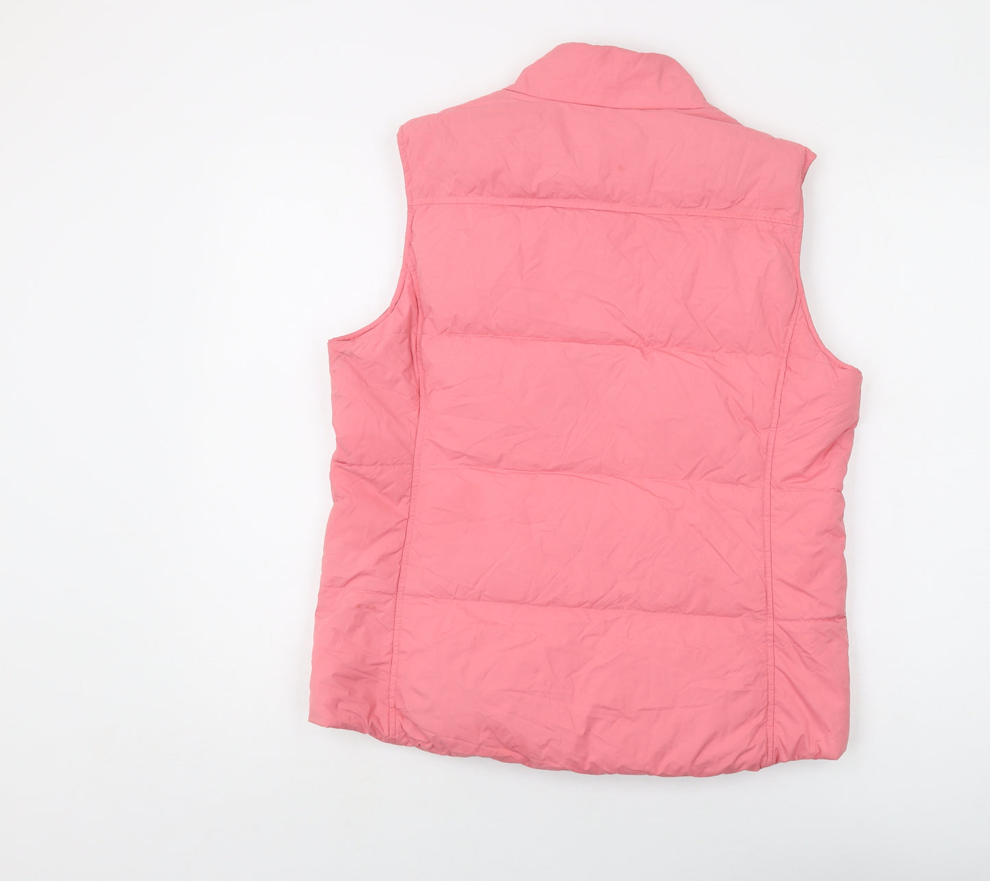 Vineyard Vines Womens Pink Gilet Waistcoat Size M Zip