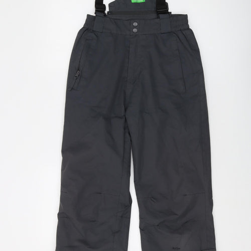 Mountain Warehouse Boys Grey Polyester Snow Pants Trousers Size 13 Years Regular Button