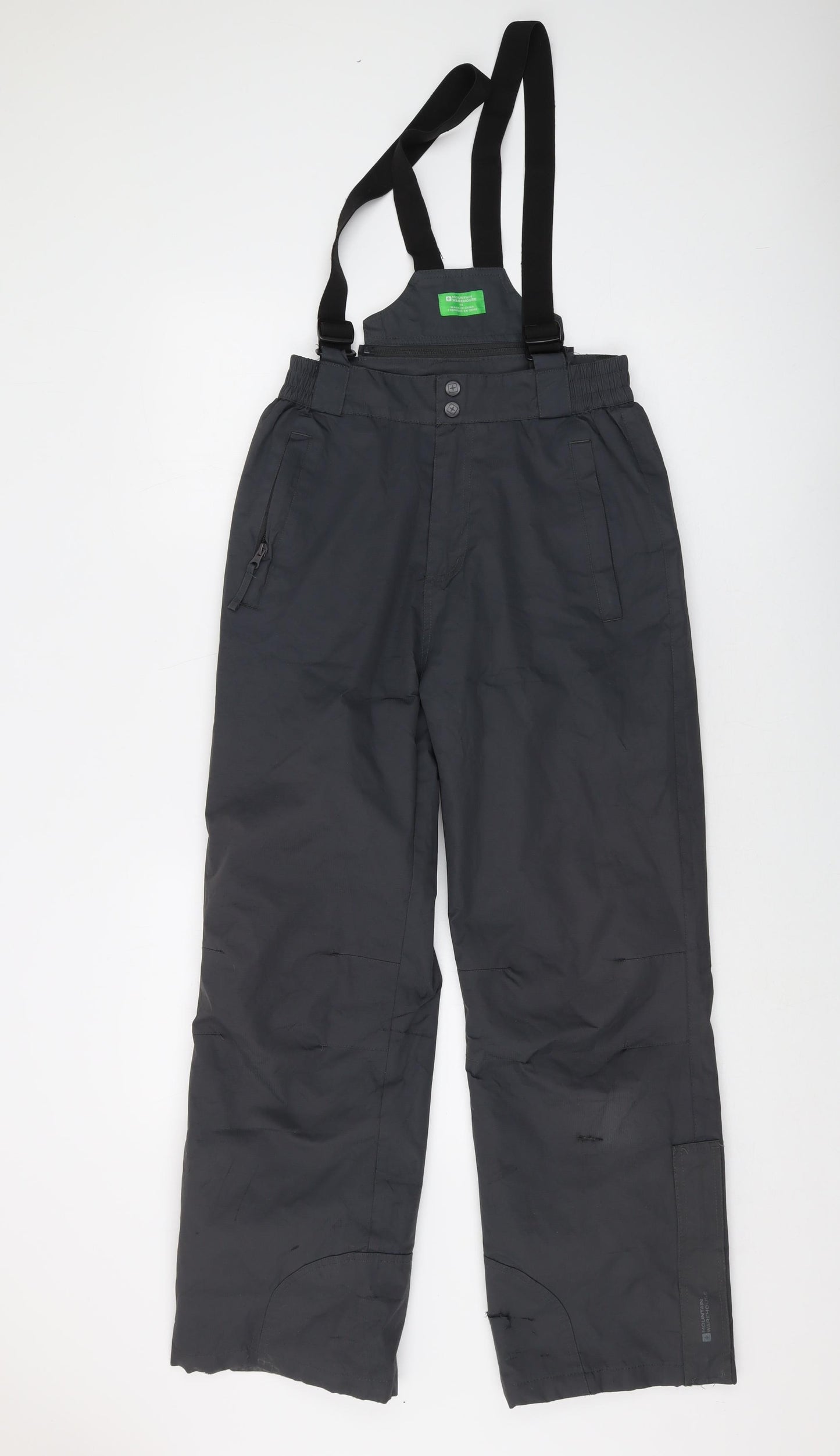 Mountain Warehouse Boys Grey Polyester Snow Pants Trousers Size 13 Years Regular Button