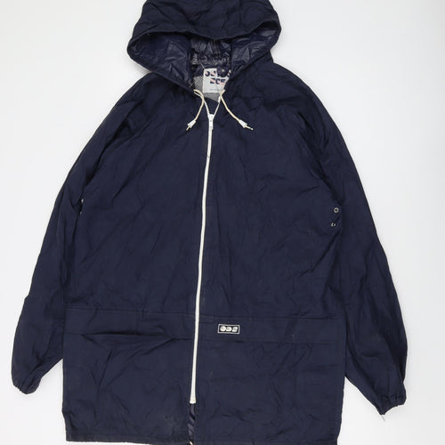 Outdoor Scene Mens Blue Jacket Size M Zip