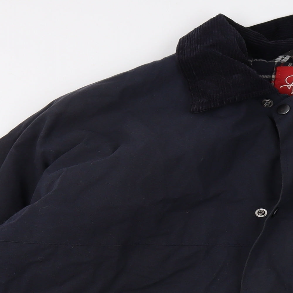 Jack Daw Mens Blue Jacket Size S Zip