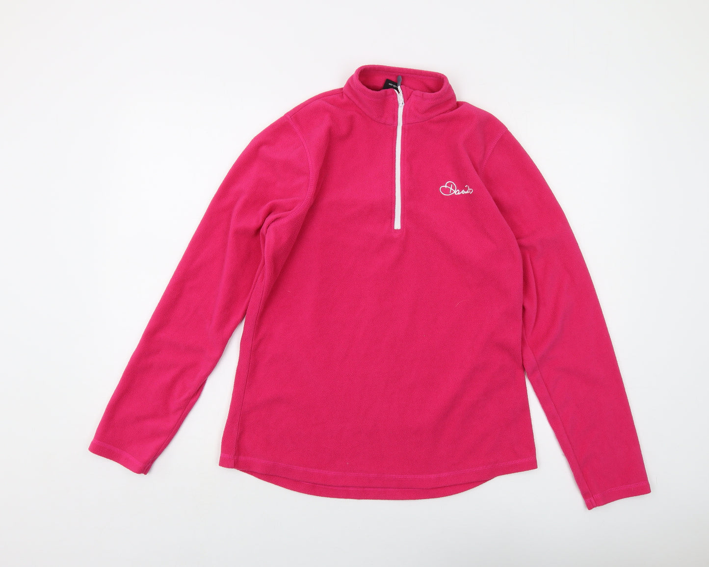 Dare 2B Womens Pink Polyester Pullover Sweatshirt Size 12 Zip
