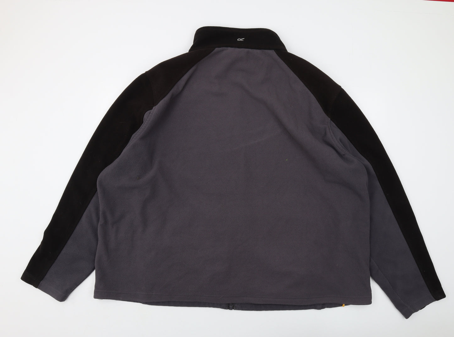 Regatta Mens Grey Jacket Size 4XL Zip