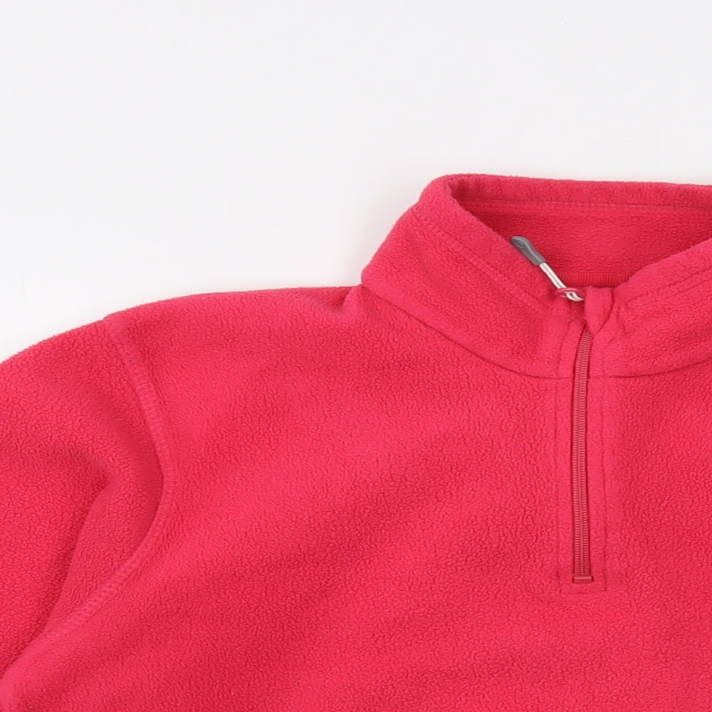 Regatta Womens Pink Polyester Pullover Sweatshirt Size 10 Zip