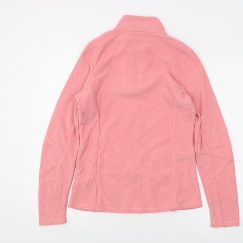 Protest Womens Pink Polyester Pullover Sweatshirt Size L Zip