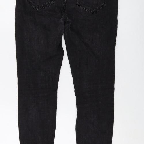 Kensie Womens Black Cotton Skinny Jeans Size 4 L27 in Regular Button