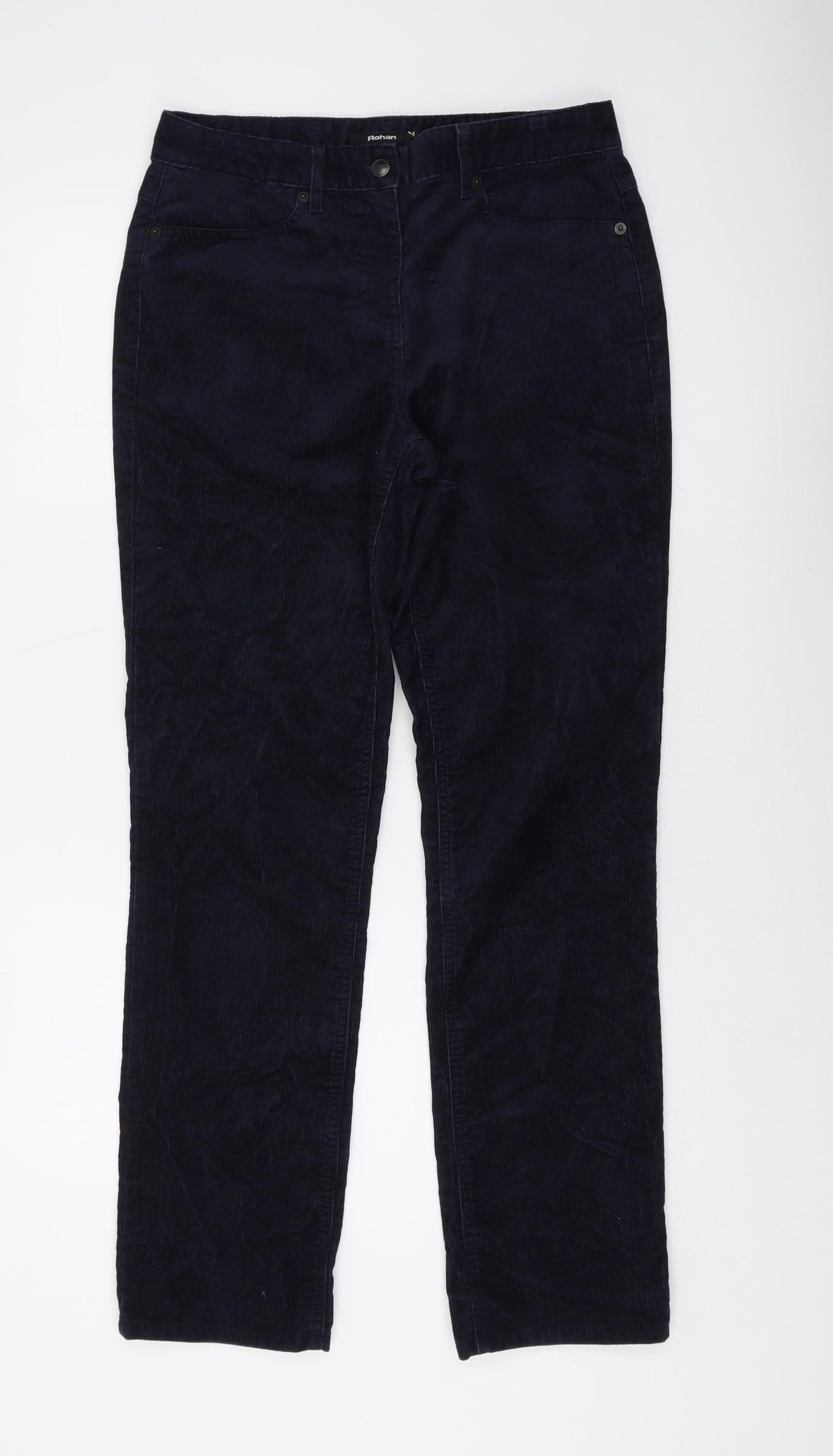 Rohan Womens Blue Polyester Trousers Size 10 L31 in Regular Button