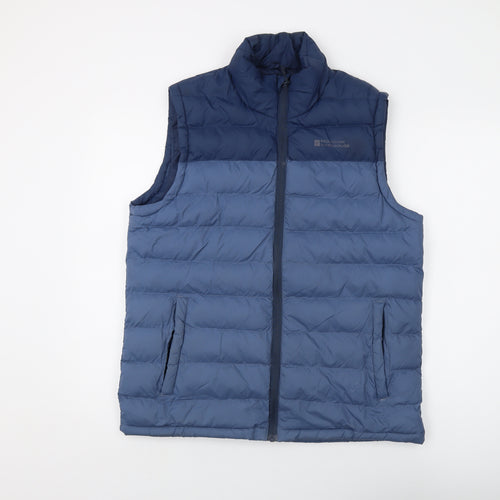 Mountain Warehouse Mens Blue Gilet Waistcoat Size M Zip