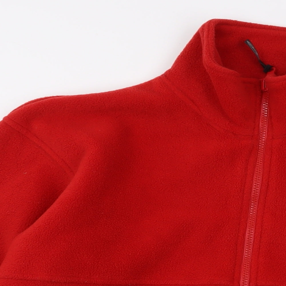 Champion Mens Red Jacket Size M Zip - Vintage