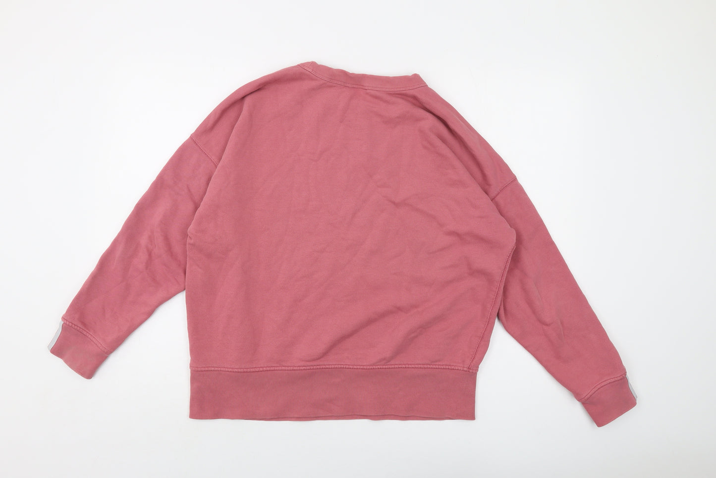 adidas Womens Pink Cotton Pullover Sweatshirt Size 12 Pullover