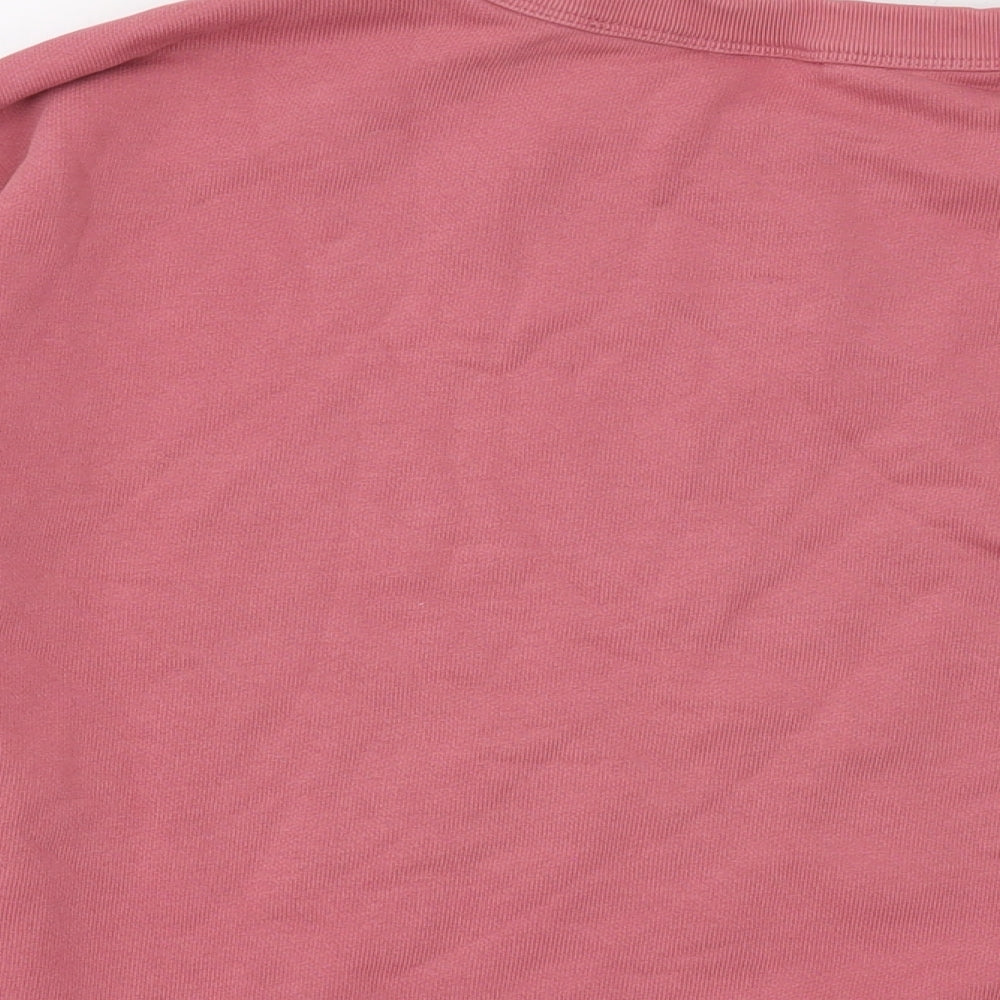 adidas Womens Pink Cotton Pullover Sweatshirt Size 12 Pullover