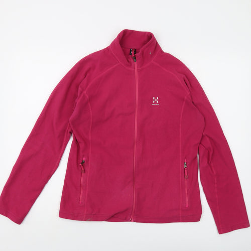 Haglófs Womens Pink Jacket Size M Zip