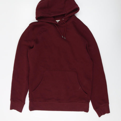 Goodthreads Mens Red Cotton Pullover Hoodie Size XS