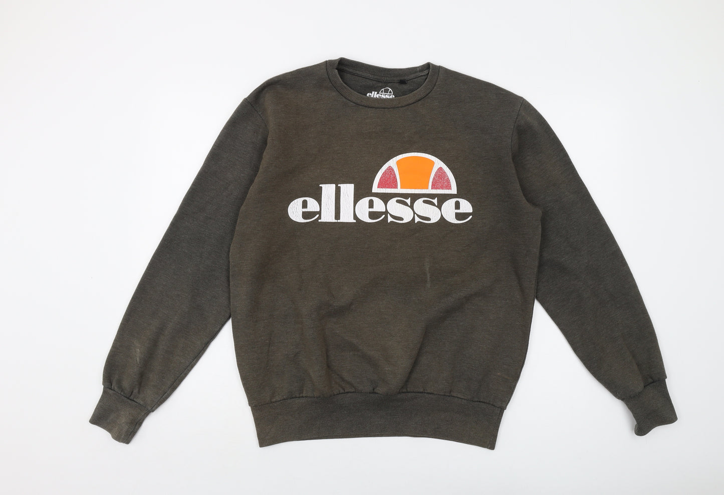 ellesse Mens Green Cotton Pullover Sweatshirt Size M