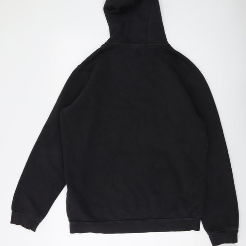 adidas Mens Black Cotton Pullover Hoodie Size M