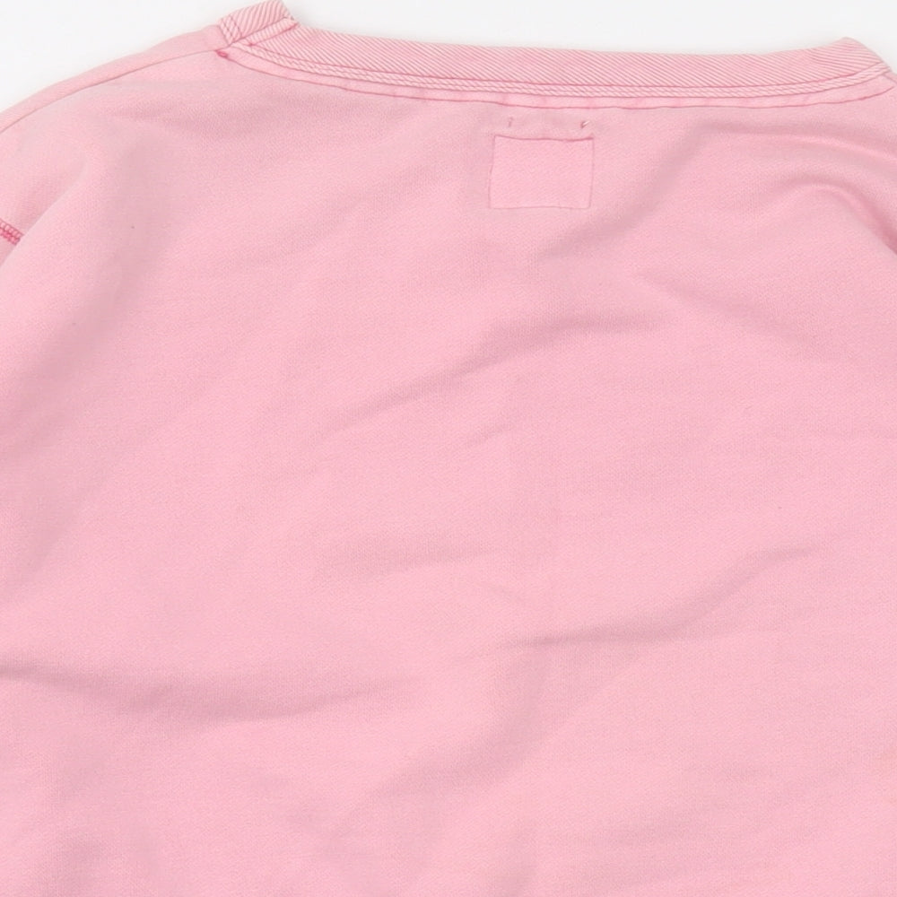 Jack Wills Womens Pink Cotton Pullover Sweatshirt Size 8 Pullover