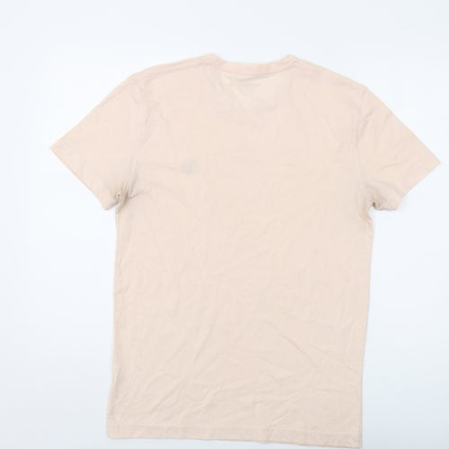 Abercrombie & Fitch Mens Pink Cotton T-Shirt Size S Crew Neck