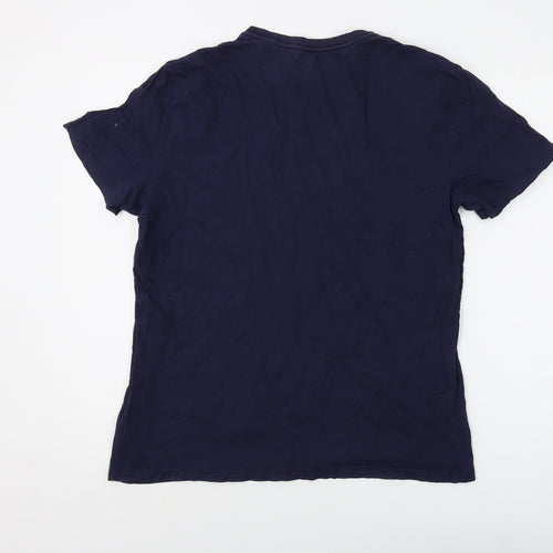 Gap Mens Blue Cotton T-Shirt Size M Crew Neck - California