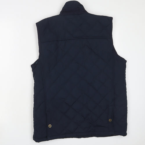 Regatta Mens Blue Gilet Jacket Size M Zip - Logo, Embroidered