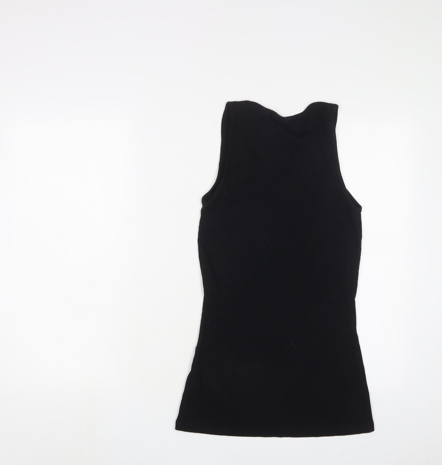 Sweaty Betty Womens Black Cotton Basic Tank Size M Scoop Neck