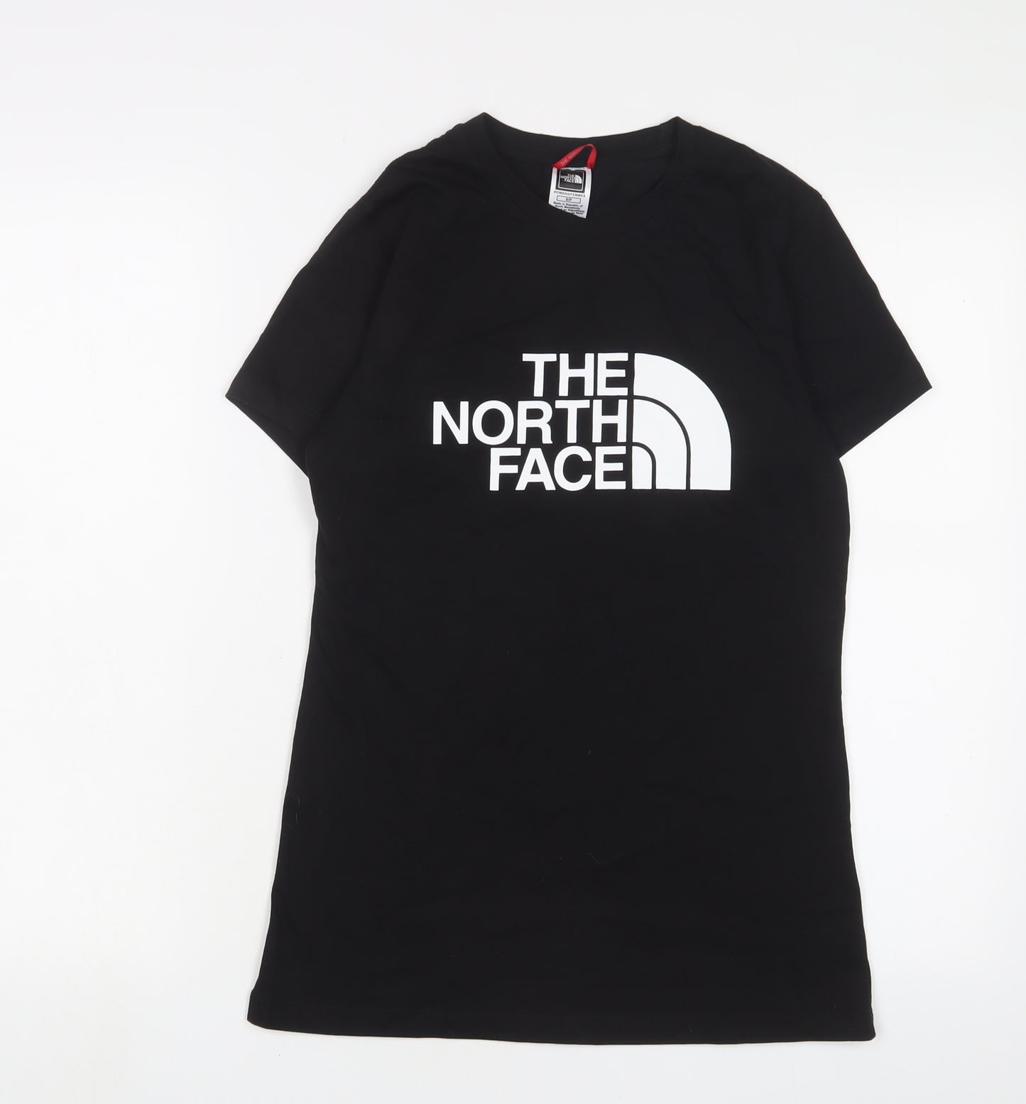 The North Face Womens Black Cotton Basic T-Shirt Size S Crew Neck