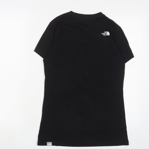 The North Face Womens Black Cotton Basic T-Shirt Size S Crew Neck