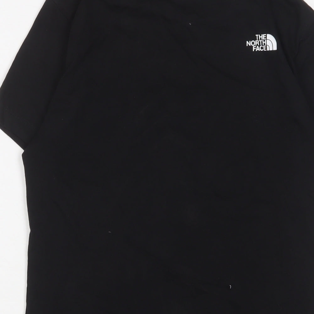The North Face Womens Black Cotton Basic T-Shirt Size S Crew Neck