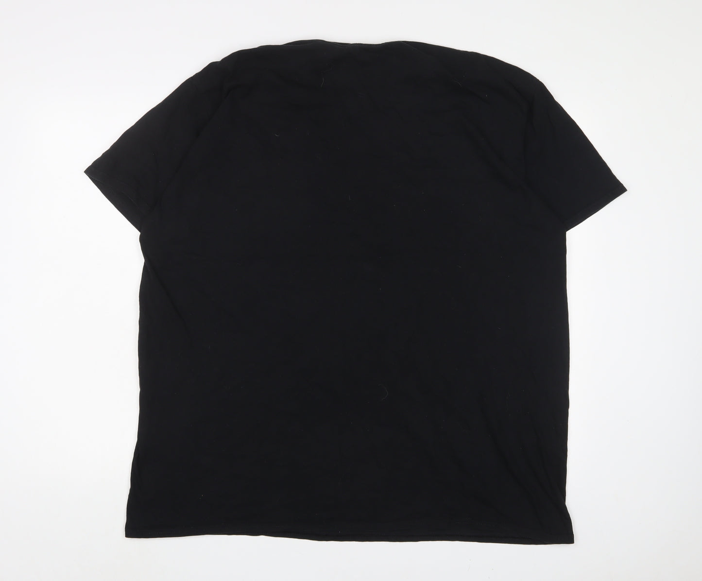 ABSOLUTE CULT Mens Black Cotton T-Shirt Size 2XL Crew Neck