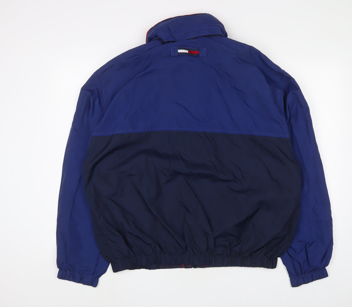 Tommy Hilfiger Mens Blue Jacket Size M Zip - Logo, Embroidered