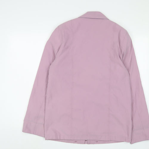 EWM Womens Pink Jacket Size 10 Zip