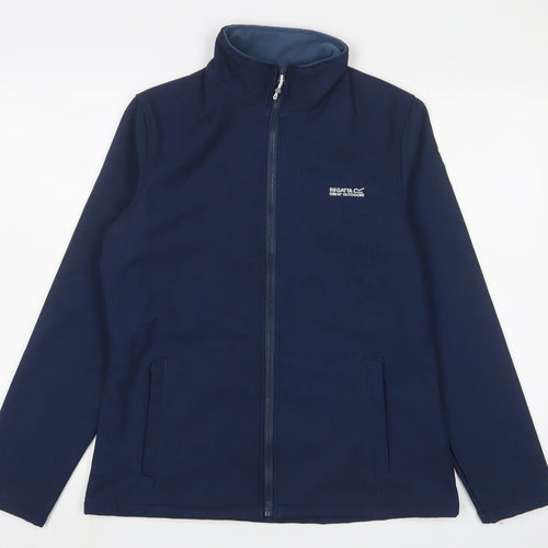 Regatta Womens Blue Jacket Size 14 Zip - Logo