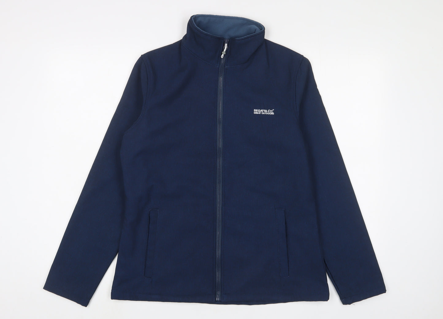 Regatta Womens Blue Jacket Size 14 Zip - Logo