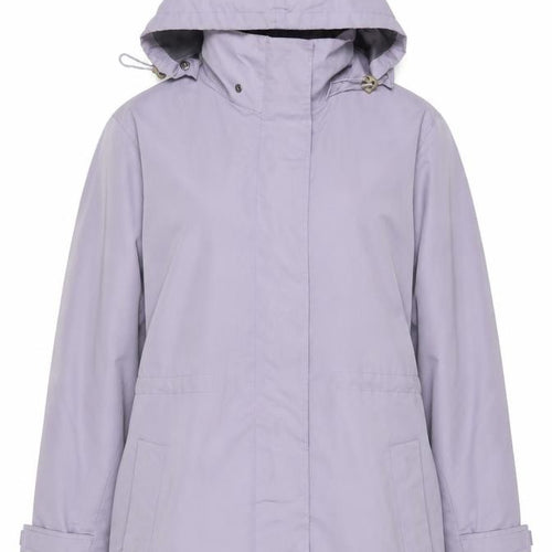 Mountain Life Womens Purple Rain Coat Coat Size 14 Zip - Logo, Embroidered