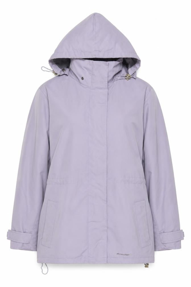 Mountain Life Womens Purple Rain Coat Coat Size 14 Zip - Logo, Embroidered