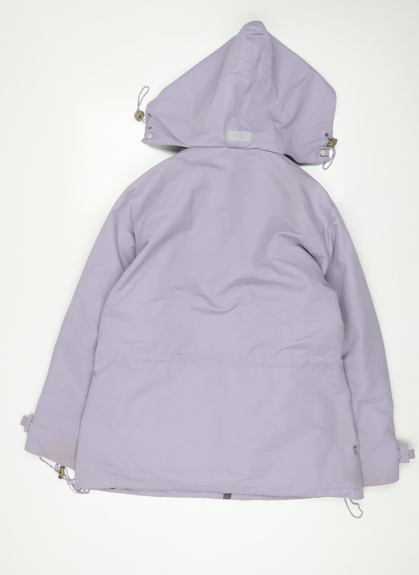 Mountain Life Womens Purple Rain Coat Coat Size 14 Zip - Logo, Embroidered