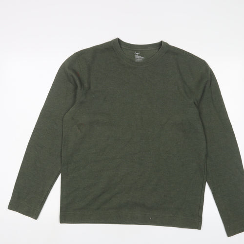 Gap Mens Green Cotton T-Shirt Size M Crew Neck