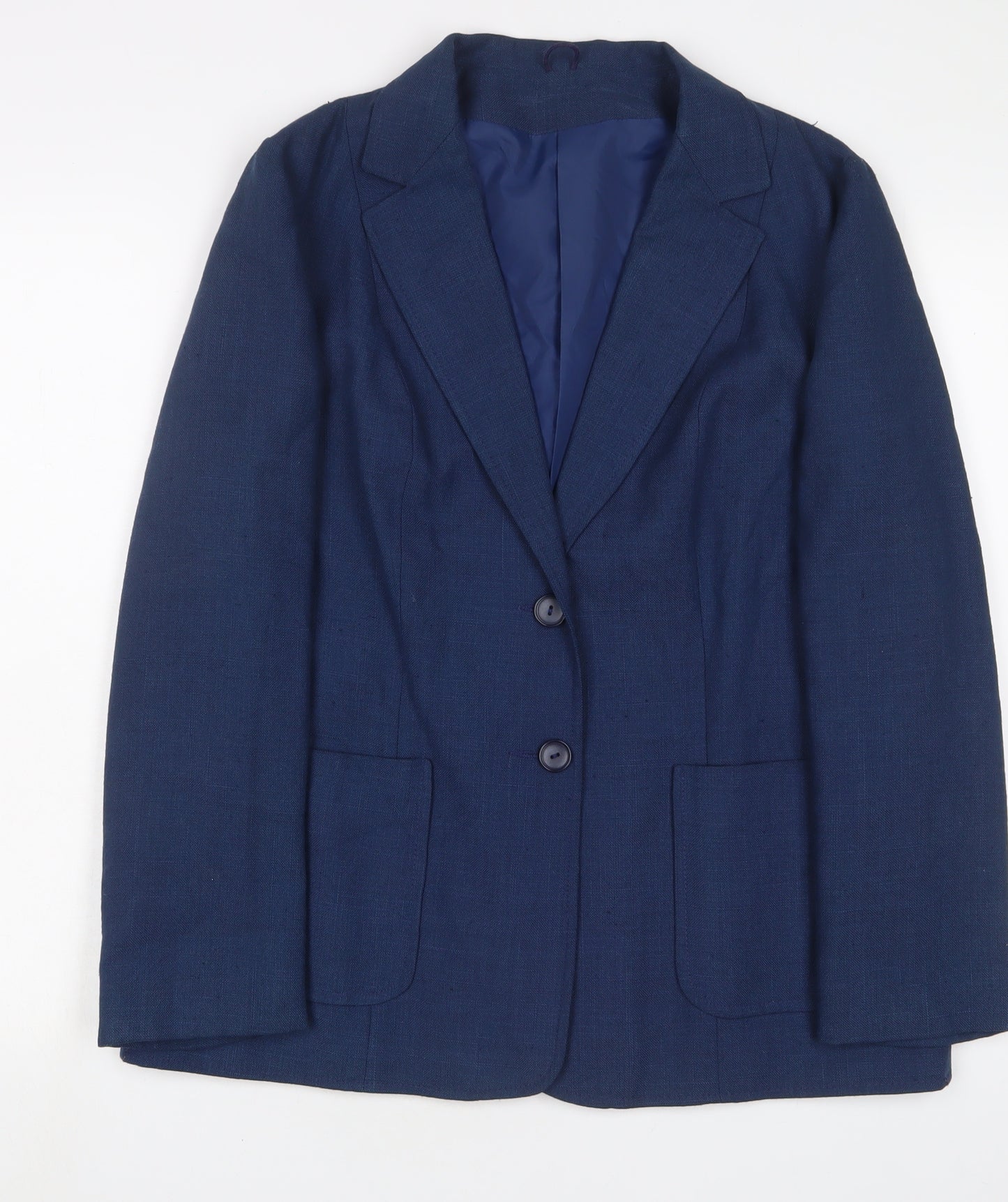 C&A Womens Blue Jacket Blazer Size 14 Button