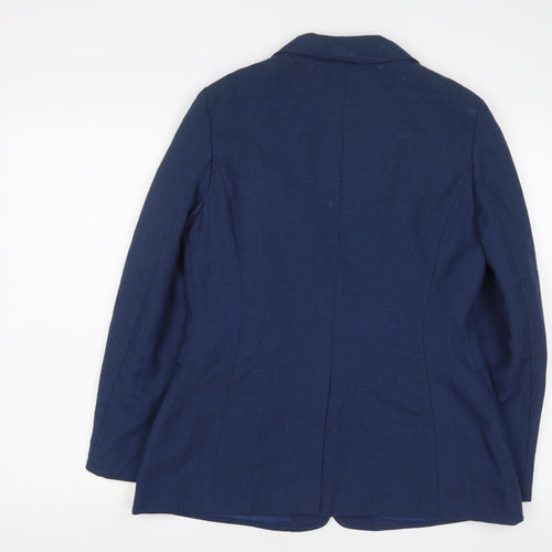 C&A Womens Blue Jacket Blazer Size 14 Button