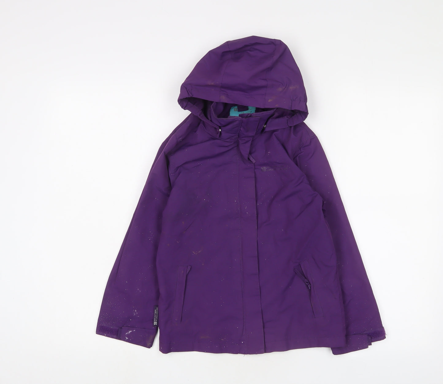 Mountain Warehouse Girls Purple Basic Coat Coat Size 7-8 Years Zip