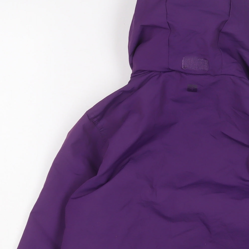 Mountain Warehouse Girls Purple Basic Coat Coat Size 7-8 Years Zip