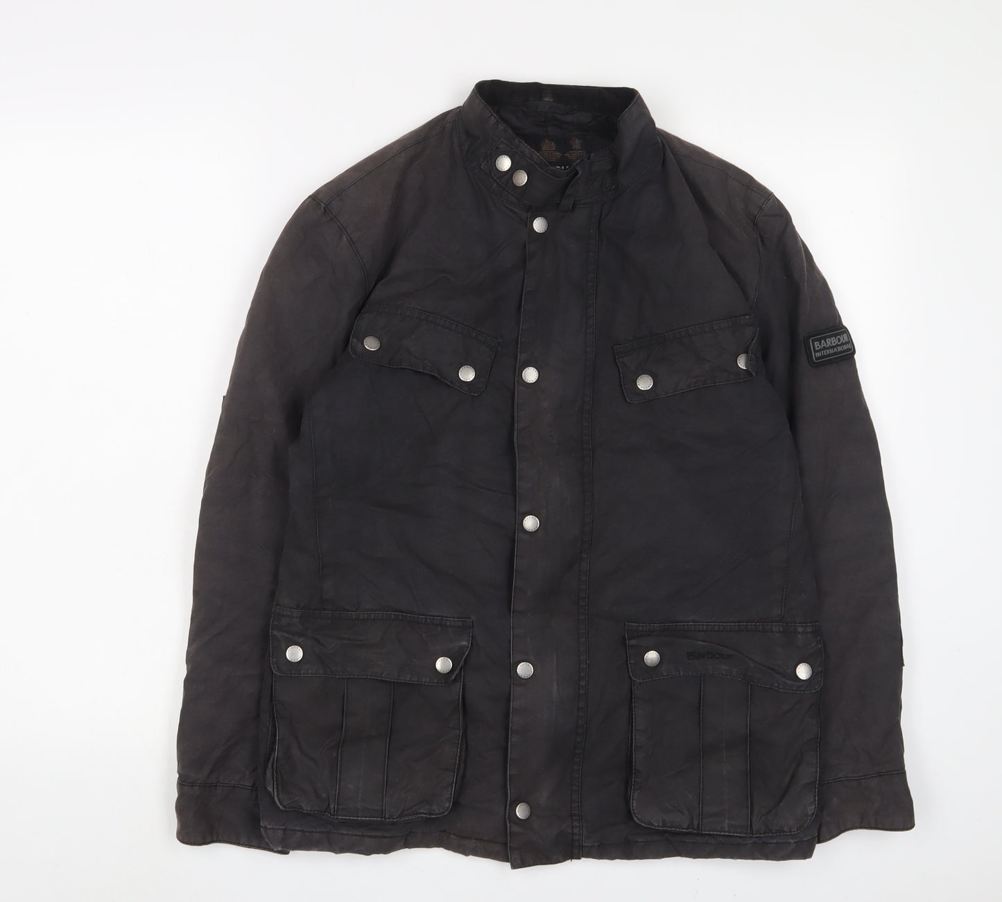 Barbour Mens Black Jacket Size S Zip