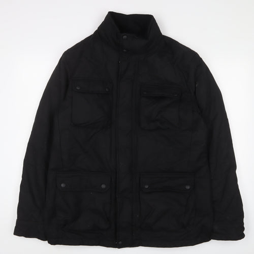 Marks and Spencer Mens Black Jacket Size XL Zip